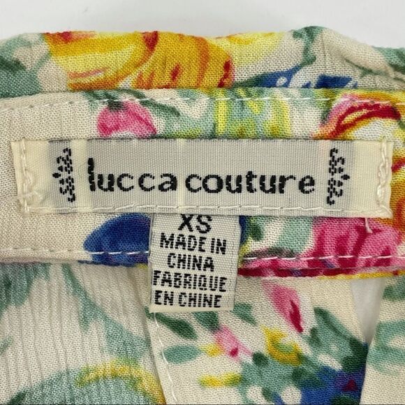 NWOT UO Lucca Couture Floral Cutout Back Blouse - Picture 7 of 10